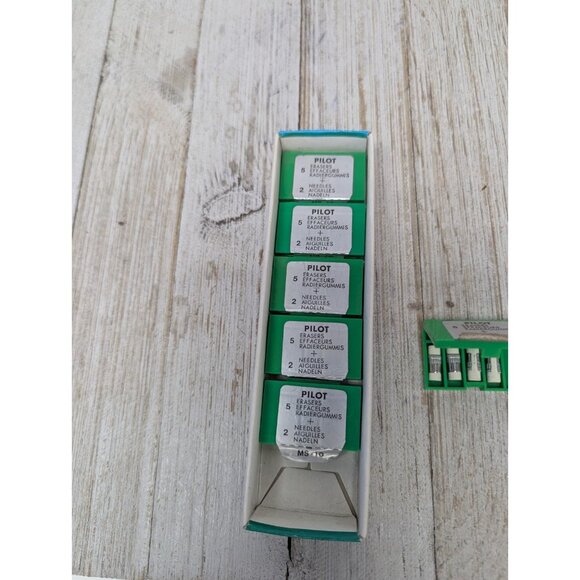 Lot of 6 Pilot MS-10 Mechanical Pencil Erasers 5 per Box 29 Total Plus Needles - Picture 2 of 3